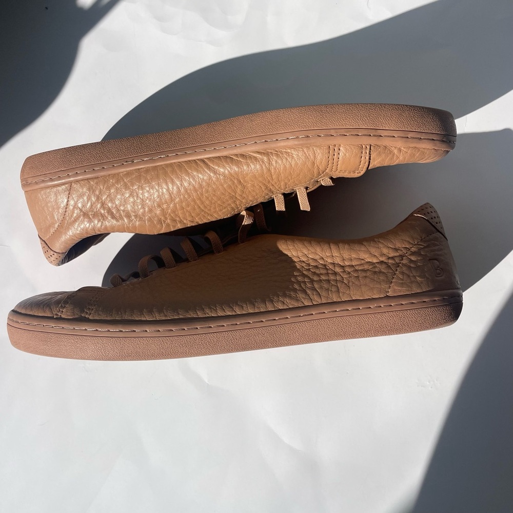 Birchbury Bramford Barefoot Sneaker light brown tan leather size 11.5 - Picture 3 of 10